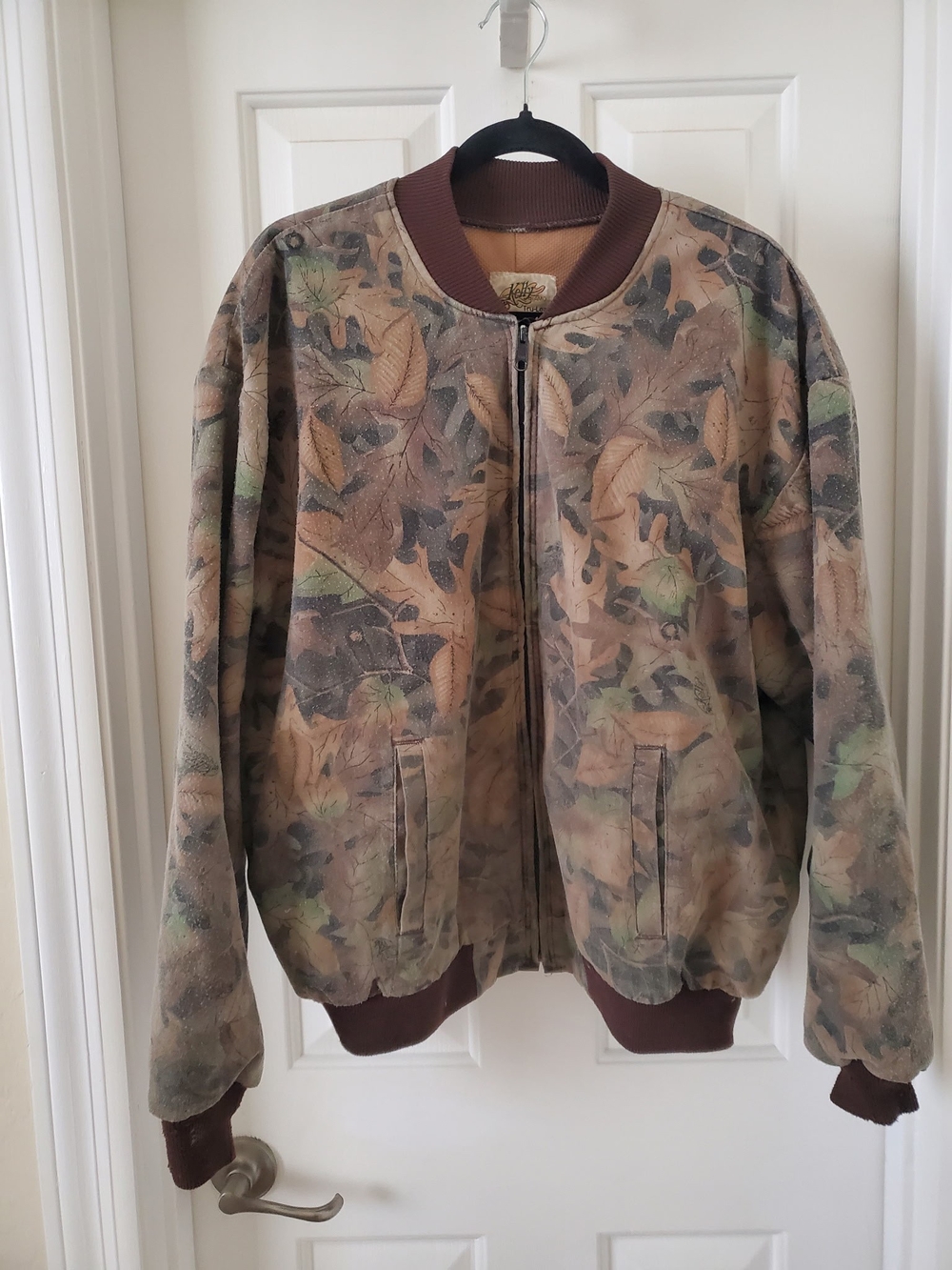 Vintage. Kelly Cooper Camouflage Bomber Jacket. Tru-Leaf Design.